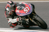 Image of Chaz on the 2005 season bike