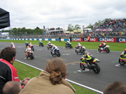 Image of Chaz on the grid at Donington Park